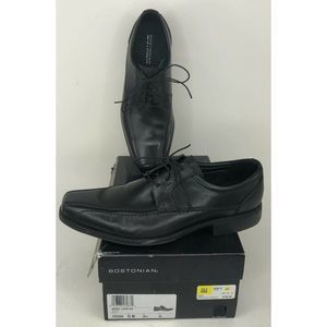 NEW Bostonian Men's Leather Oxford Lace Up Dress Shoes Black Size US 11M